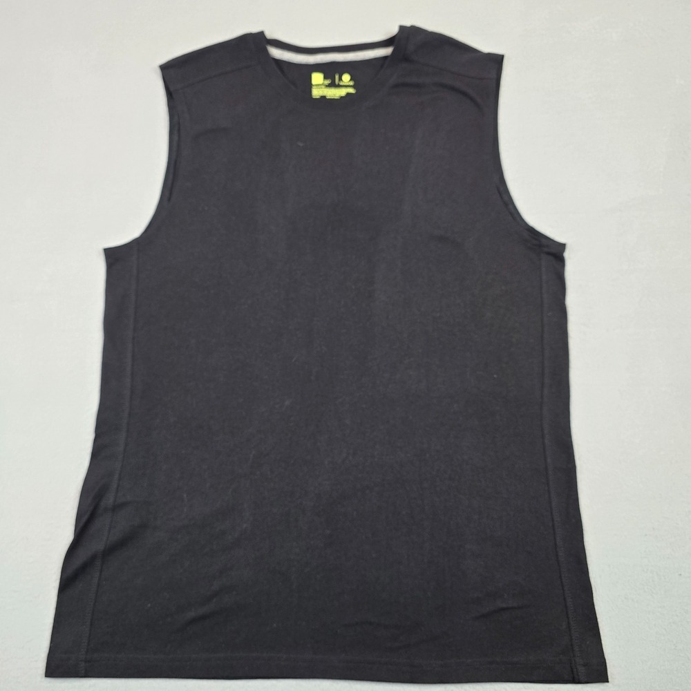 Xersion Men's Black Sleeveless Tank Top Size Large Gym Muscle Lightweight Thin